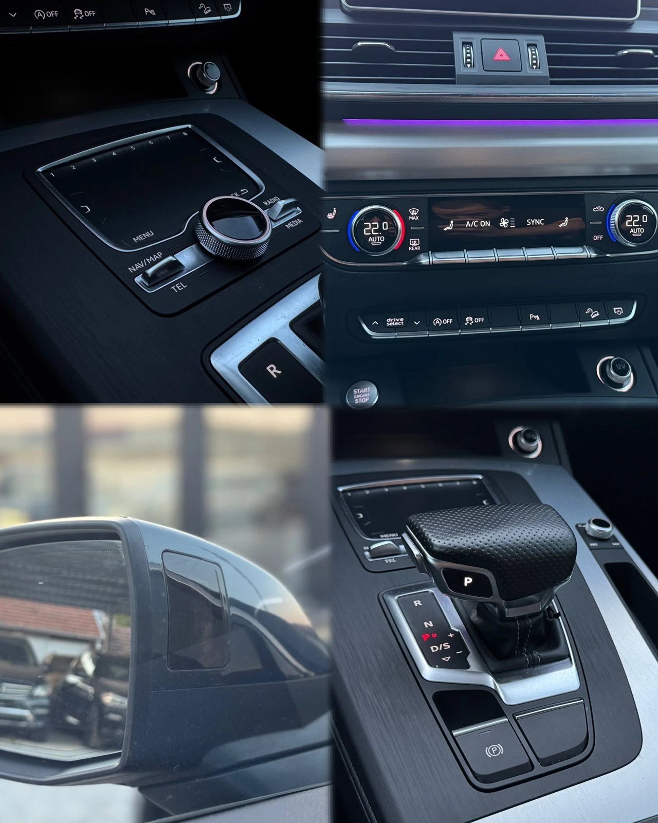Audi Q5 2.0TFSI* S-Line* QUATTRO* LED* VIRTUAL* , снимка 14 - Автомобили и джипове - 56136679