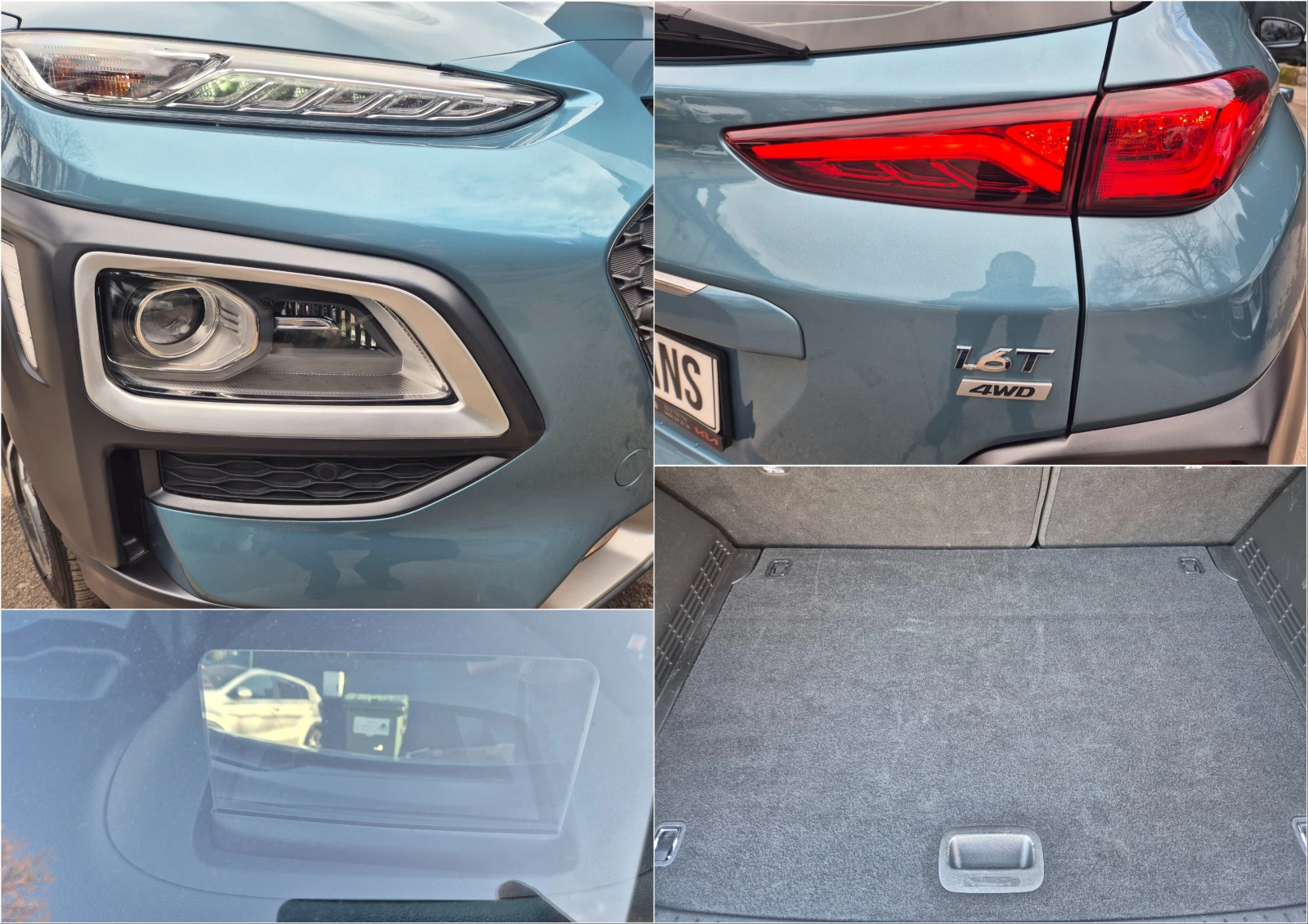 Hyundai Kona 4x4 1.6 Turbo - Наличен в БГ, снимка 14 - Автомобили и джипове - 53644878