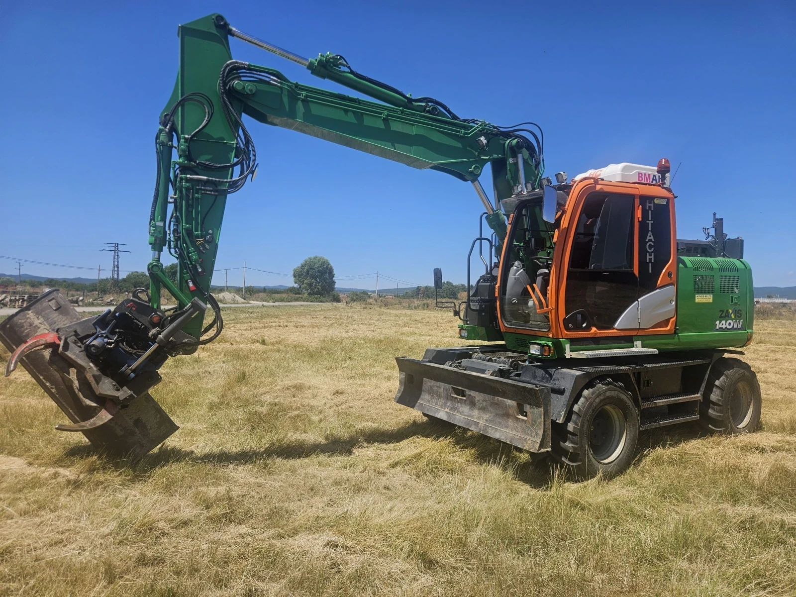Багер Hitachi 140W, снимка 6 - Индустриална техника - 55477592