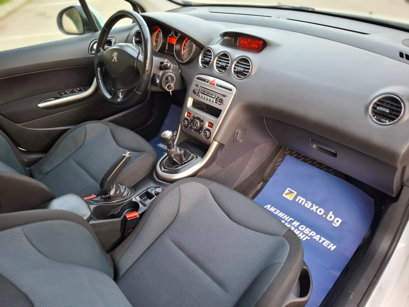 Peugeot 308 1.6HDI 92hp * КЛИМАТРОНИК * EURO 5 * ЛИЗИНГ * , снимка 13 - Автомобили и джипове - 53738643