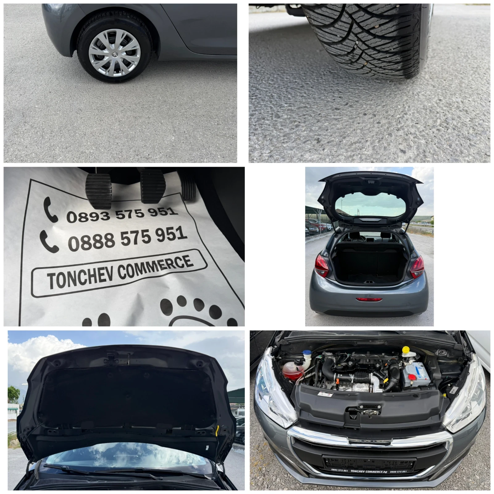 Peugeot 208 1.4-BLUEHDI-EURO-6B-123.000km-LED-TOP-NEW, снимка 17 - Автомобили и джипове - 54515467