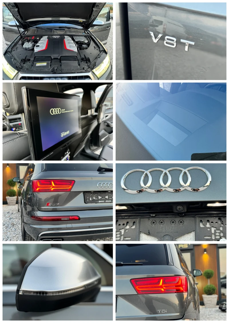 Audi SQ7 4.0TDI V8/EXCLUSIVE/PANO/DISTR/3XTV/MATRIX/FULLMAX, снимка 12 - Автомобили и джипове - 47455592