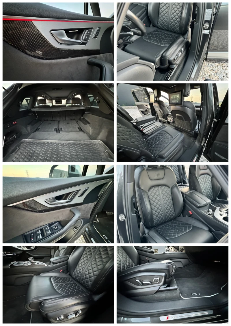 Audi SQ7 4.0TDI V8/EXCLUSIVE/PANO/DISTR/3XTV/MATRIX/FULLMAX, снимка 13 - Автомобили и джипове - 47455592