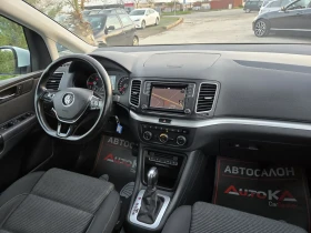 VW Sharan 2.0TDI-150кс= 7МЕСТА= АВТОМАТ= ДИСТРОНИК= LED, снимка 14