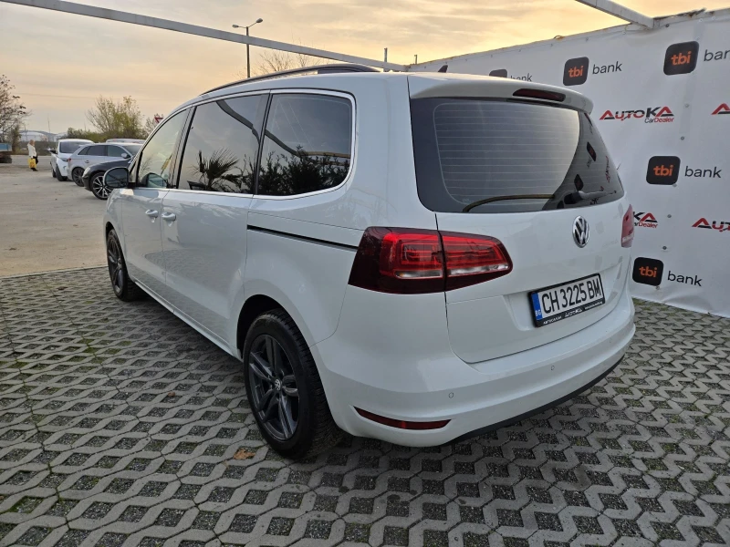 VW Sharan 2.0TDI-150кс= 7МЕСТА= АВТОМАТ= ДИСТРОНИК= LED, снимка 5 - Автомобили и джипове - 52631823