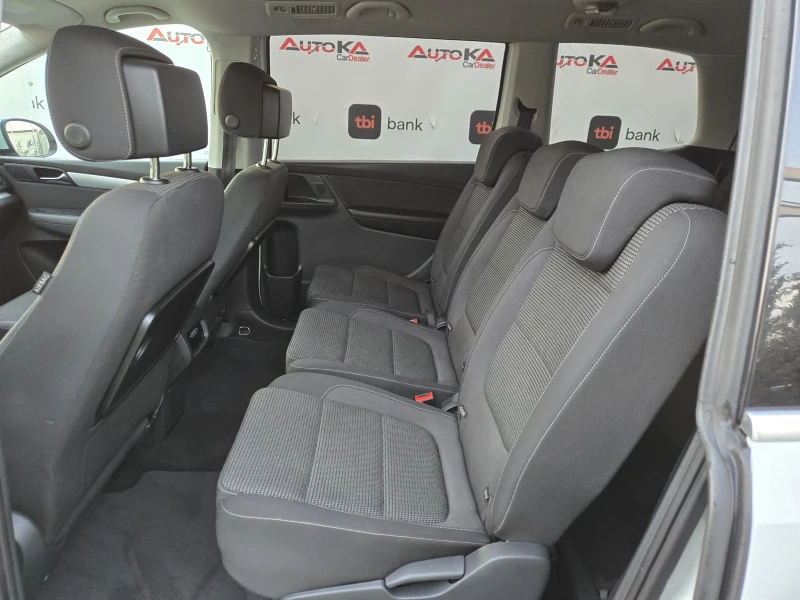 VW Sharan 2.0TDI-150кс= 7МЕСТА= АВТОМАТ= ДИСТРОНИК= LED, снимка 9 - Автомобили и джипове - 52631823