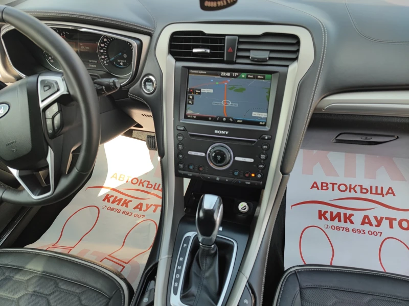 Ford Mondeo 2.0D-180ks-VIGNALE-ПАНОРАМА-ШИБЕДАХ-ПОДГРЕВ-ОБДУХВ, снимка 15 - Автомобили и джипове - 52409759