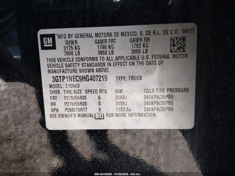 Gmc Sierra 5.3L V-8 DI, VVT, 355HP 4X2 Drive, снимка 16 - Автомобили и джипове - 53214840