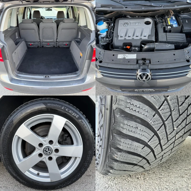 VW Touran 2.0 TDI / AVTOMAT / NAVI / PANORAMA / PARKTRONIC , снимка 17 - Автомобили и джипове - 52776695