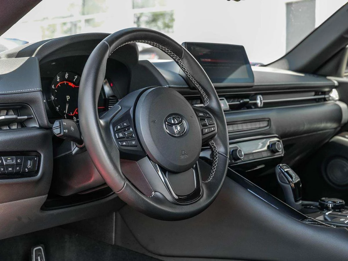 Toyota Supra КОЖА / КЕЙЛЕС / 360 / JBL / ЦЕНА ДО БГ, снимка 10 - Автомобили и джипове - 54895905