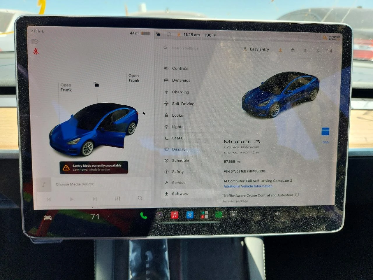 Tesla Model 3 LONG* RANGE* AWD* DUALMOTOR* ПОДРЕВ* KEYLESS* , снимка 10 - Автомобили и джипове - 55220240
