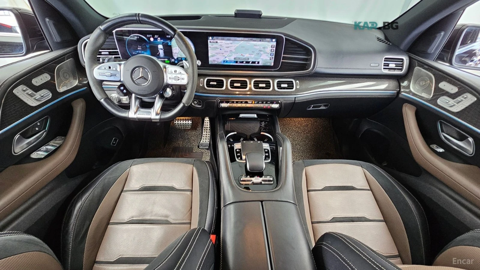 Mercedes-Benz GLE 53 4MATIC КОЖА* ПОДГРЕВ* ОБДУХВ* BURMASTER* PANO* 360* HEAD , снимка 7 - Автомобили и джипове - 54924632