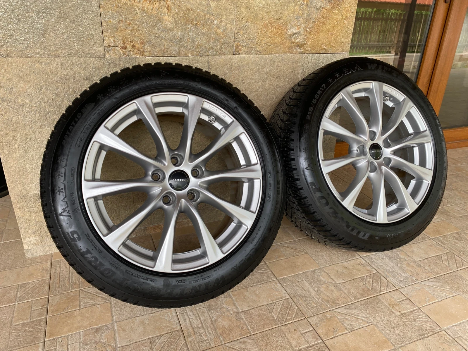 Гуми с джанти Dunlop 215/55R17, снимка 6 - Гуми и джанти - 54525665