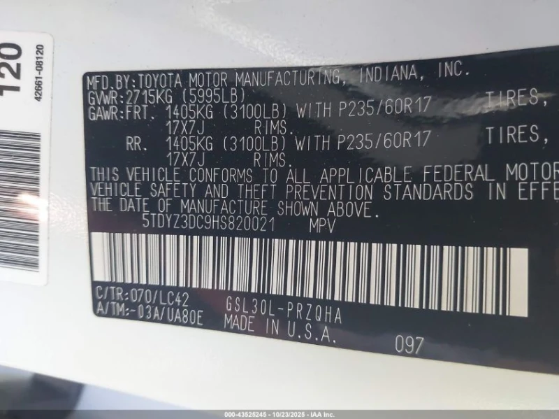 Toyota Sienna 3.5l Xle 8 Passenger, снимка 9 - Автомобили и джипове - 53201556