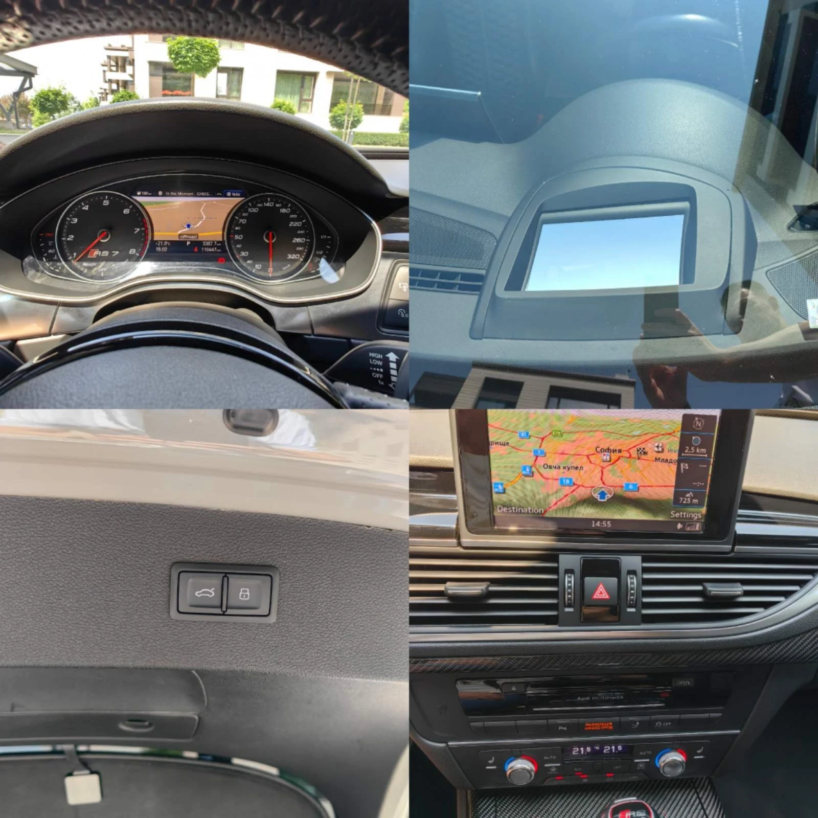 Audi Rs7 Nardo, Key Less, Head Up | Mobile.bg — изображение 12