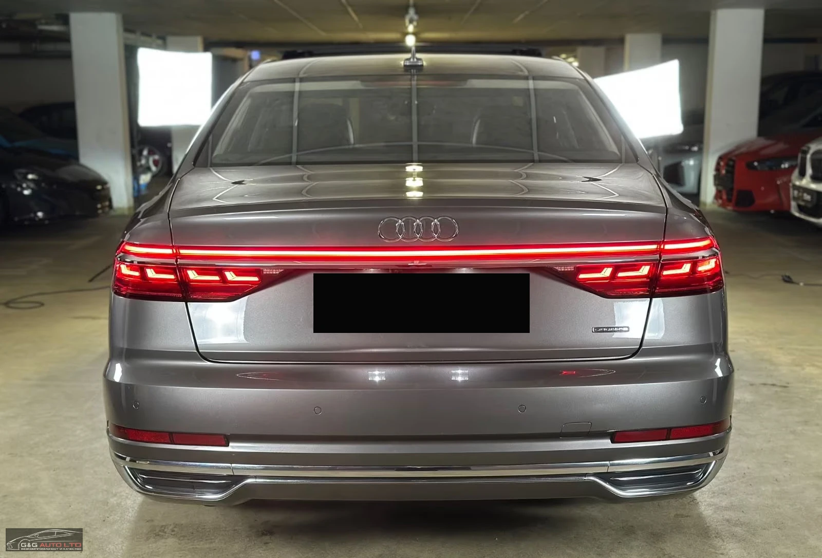 Audi A8 50/286HP/LONG/SLINE/PANO/HUD360/MASS/TV/B&O/144z, снимка 10 - Автомобили и джипове - 53820013