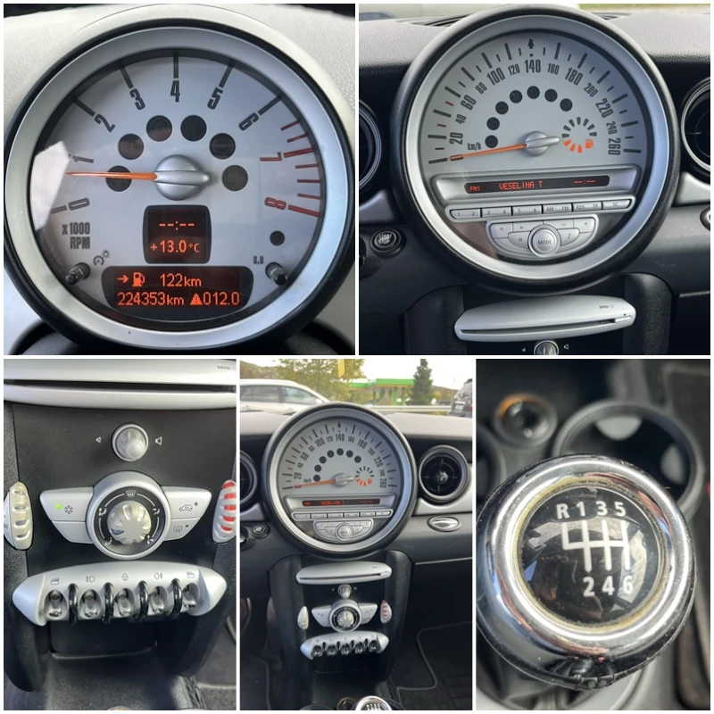 Mini One 1.6I 6 СКОРОСТИ EURO 5A FACE КЛИМАТИК , снимка 12 - Автомобили и джипове - 52169679
