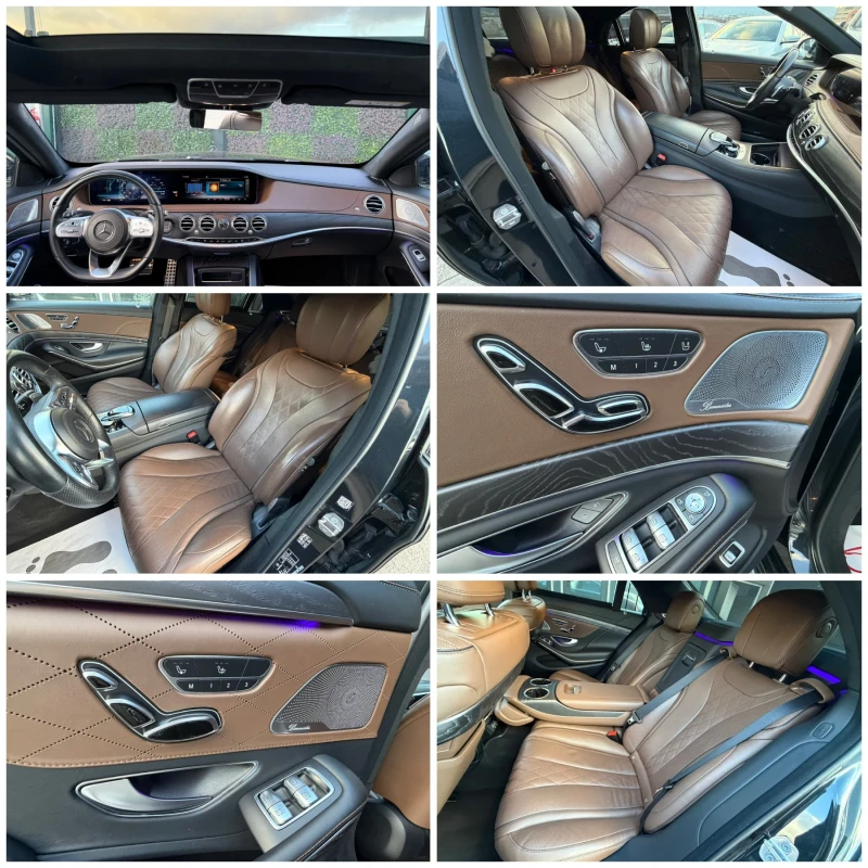 Mercedes-Benz S 560 Designo/Matrix/4x4/Navi/Pano/360/Собствен лизинг, снимка 12 - Автомобили и джипове - 53402981