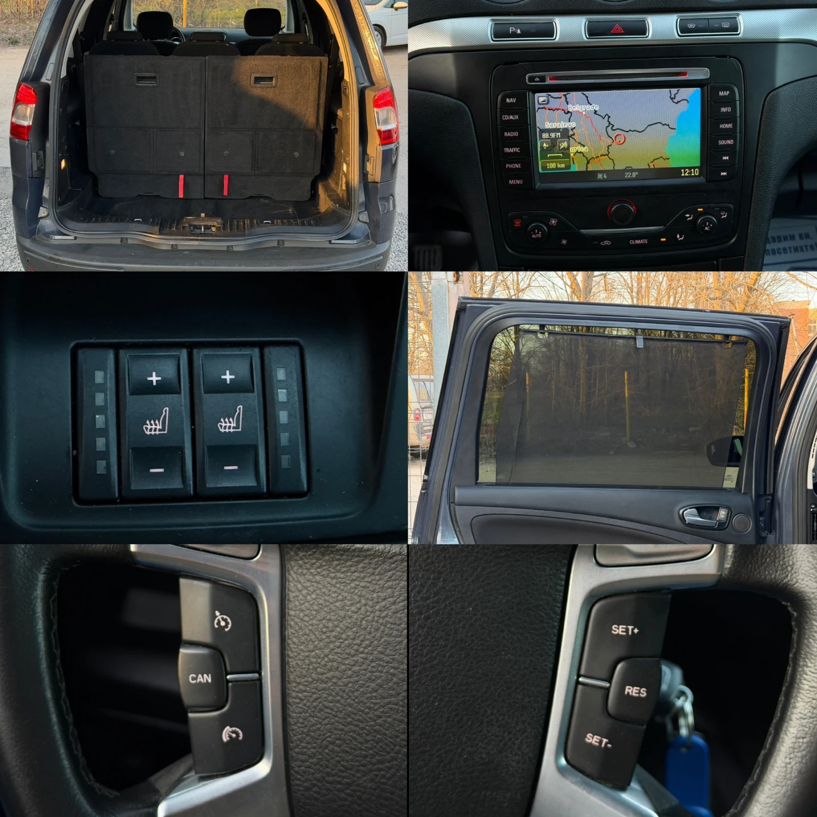 Ford Galaxy 2.0TDCi 140кс * 7 места* * Навигация* , снимка 17 - Автомобили и джипове - 53831022