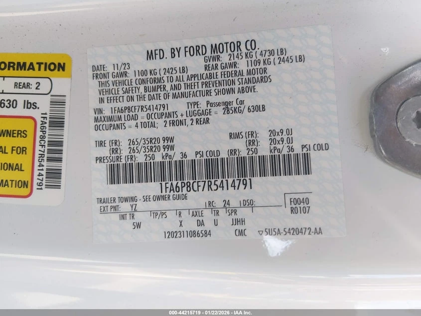 Ford Mustang 5.0L V-8 DI, DOHC, VVT, 480HP Rear Wheel Drive | Mobile.bg � ����������� 9