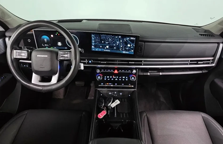 Hyundai Santa fe 1.6HEV/215HP/360/NAVI/HUD/LED/DIGITAL/4X4/4MC, снимка 7 - Автомобили и джипове - 54229344