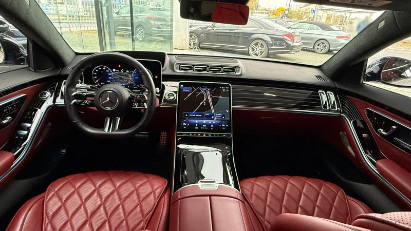 Mercedes-Benz S 580  LONG/510HP/AMG/4M/RED-INTERIOR/360 /ACC/AMBI/726b, снимка 8 - Автомобили и джипове - 48700490