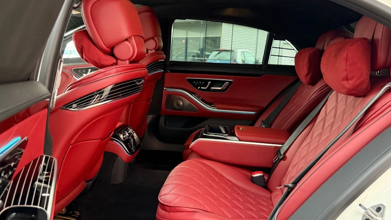 Mercedes-Benz S 580  LONG/510HP/AMG/4M/RED-INTERIOR/360 /ACC/AMBI/726b, снимка 11 - Автомобили и джипове - 48700490