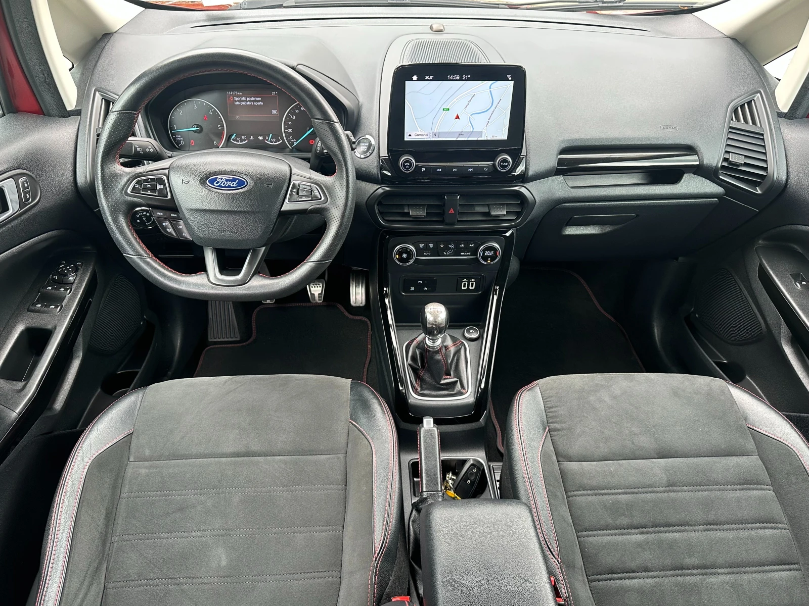Ford EcoSport 1.5D-STline-LED-NAVI-PDC-EURO6D-FACELIFT-114000km!, снимка 11 - Автомобили и джипове - 54636341