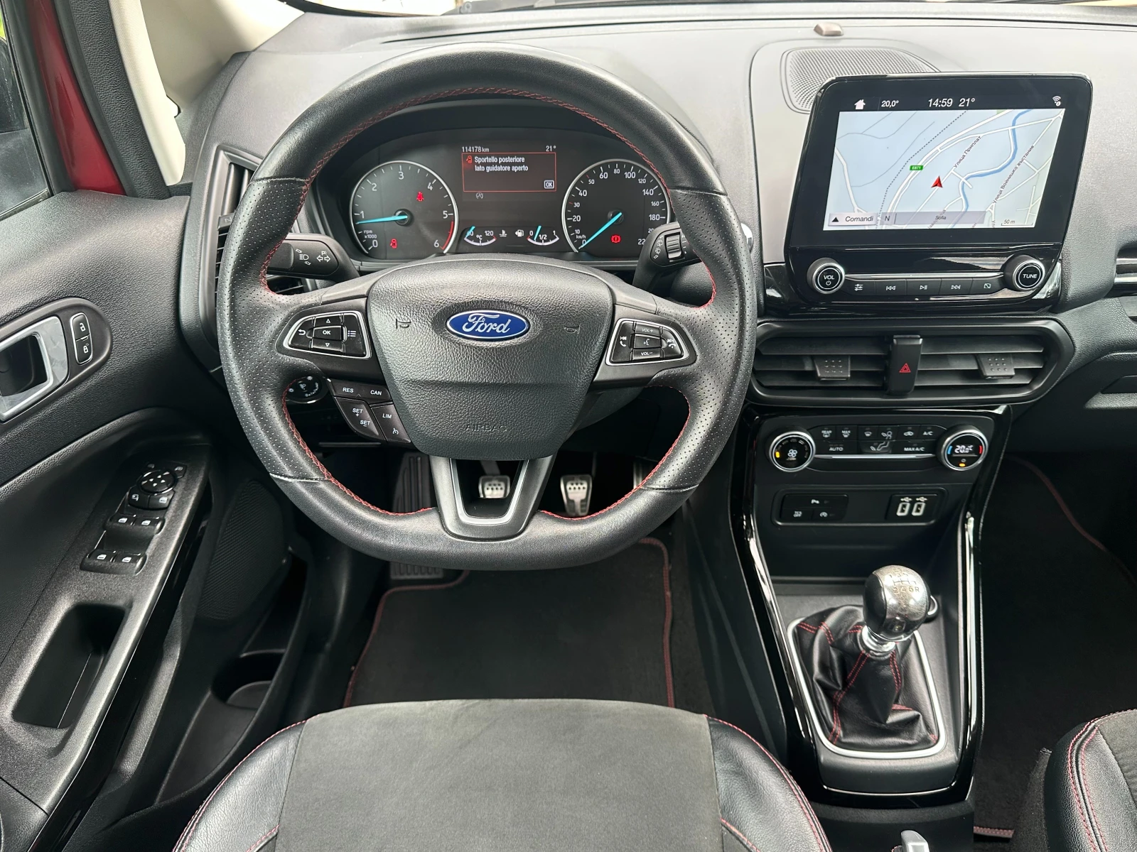 Ford EcoSport 1.5D-STline-LED-NAVI-PDC-EURO6D-FACELIFT-114000km!, снимка 7 - Автомобили и джипове - 54636341