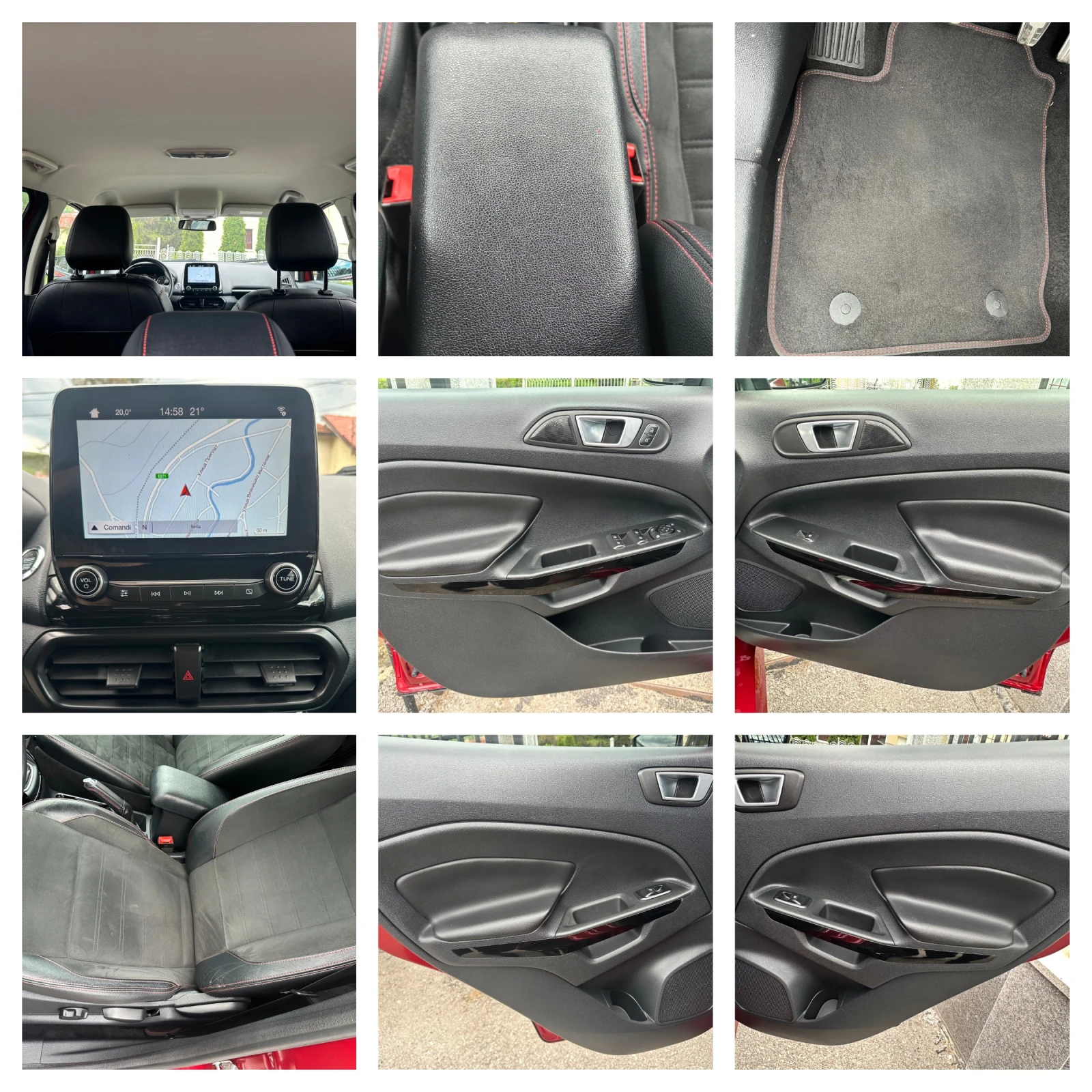 Ford EcoSport 1.5D-STline-LED-NAVI-PDC-EURO6D-FACELIFT-114000km!, снимка 15 - Автомобили и джипове - 54636341