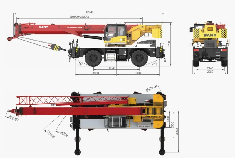 Автокран Друга марка SANY SRE450, снимка 2 - Индустриална техника - 52836328