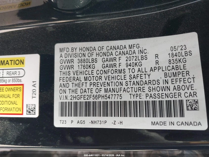 Honda Civic 2.0l Sport, снимка 9 - Автомобили и джипове - 54445901