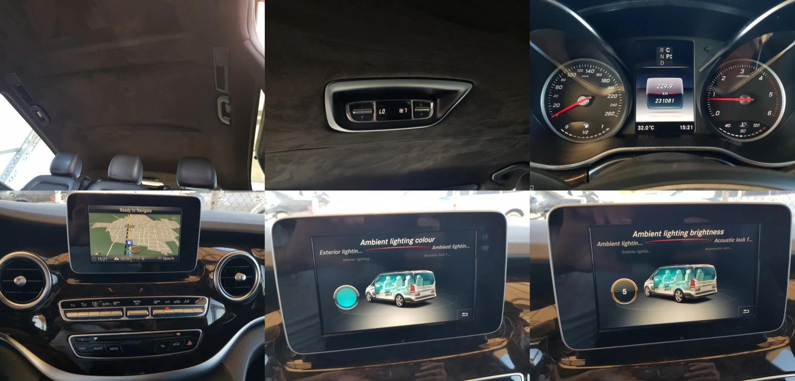 Mercedes-Benz V 250 D Premium Extralong АЛКАНТАРА /10/2019г. ЛИЗИНГ, снимка 14 - Бусове и автобуси - 55979430