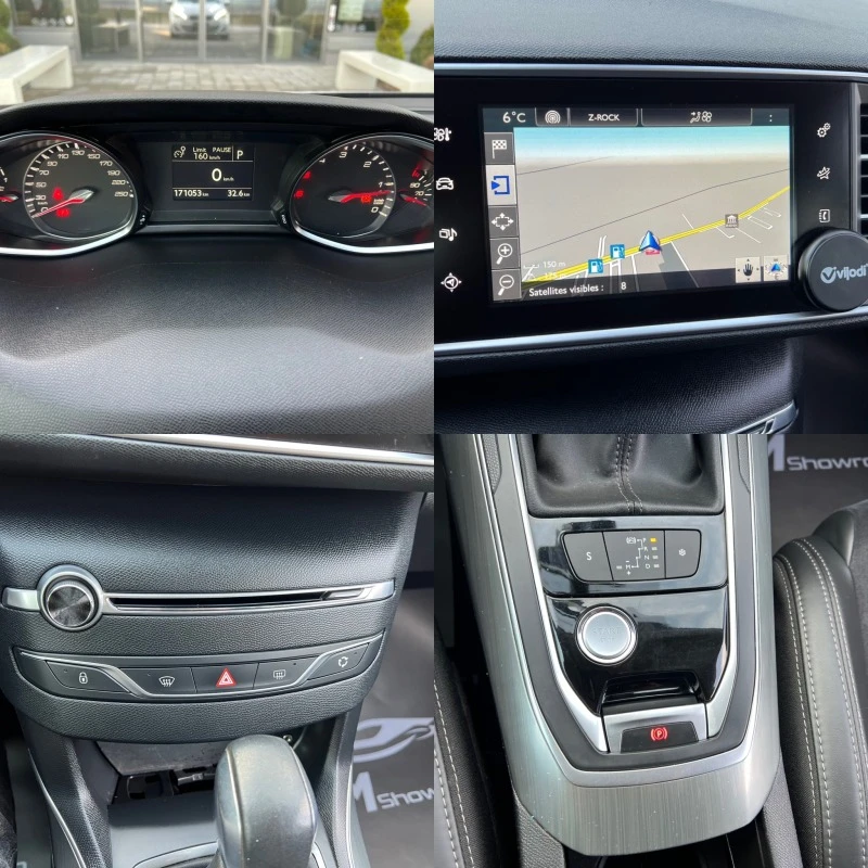 Peugeot 308 1.6HDI-ALLURE-KEYLESS-GO-NAVI-ПАРКТРОНИК-АВТОПИЛОТ, снимка 14 - Автомобили и джипове - 43789246