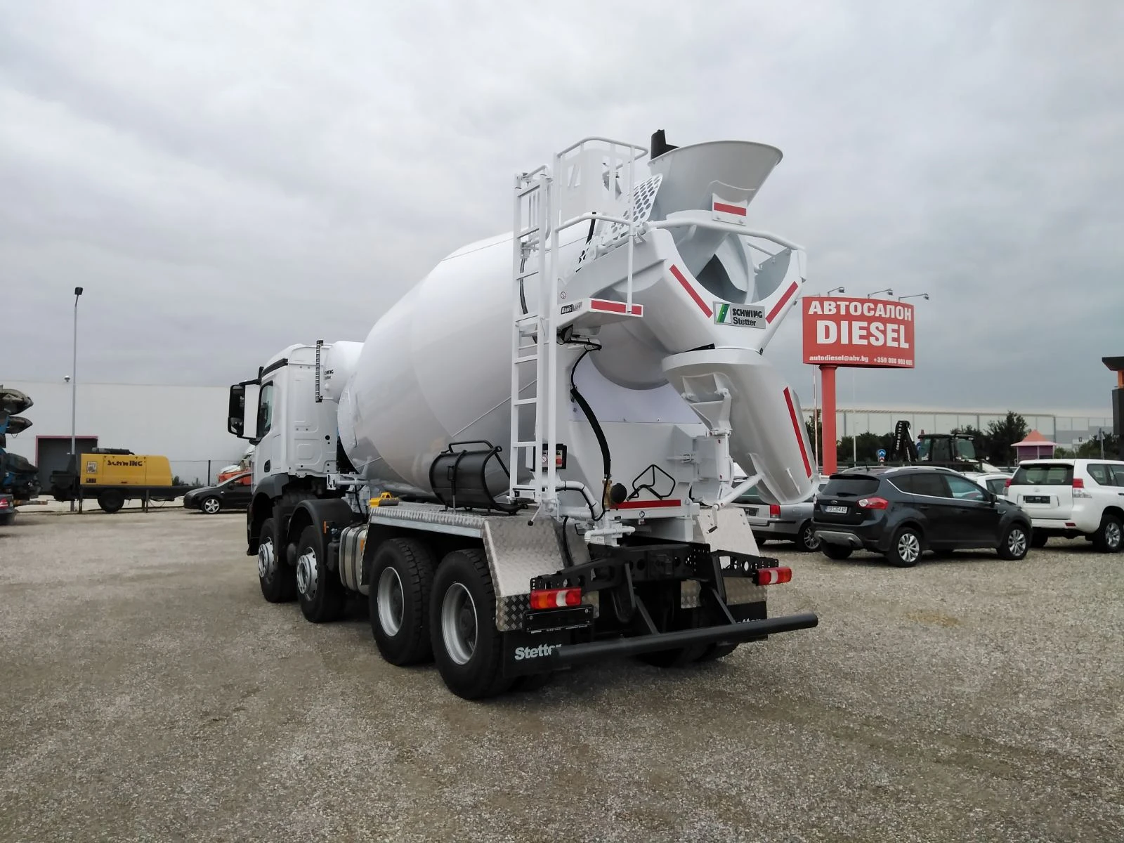 Бетон миксер Mercedes AROCS 3240 STETTER 10M3 ФАБРИЧНО НОВ, снимка 5 - Индустриална техника - 54130752
