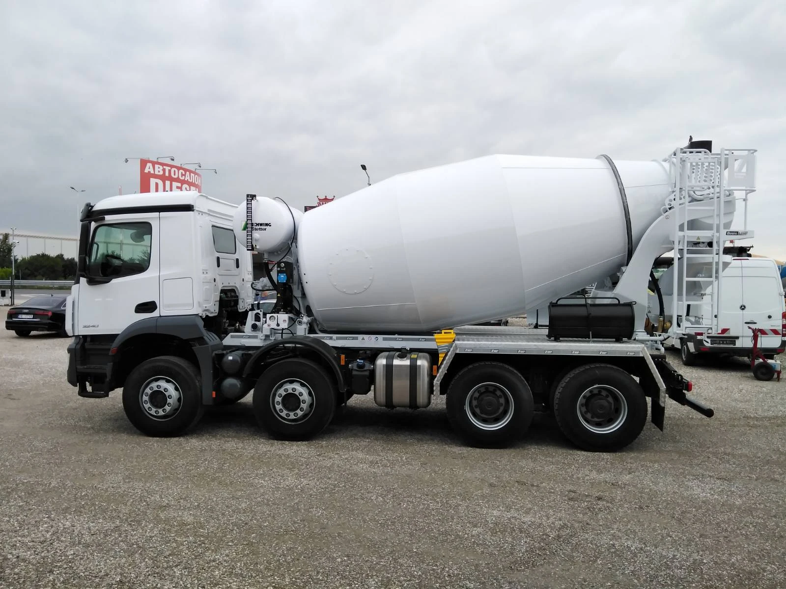 Бетон миксер Mercedes AROCS 3240 STETTER 10M3 ФАБРИЧНО НОВ, снимка 4 - Индустриална техника - 54130752
