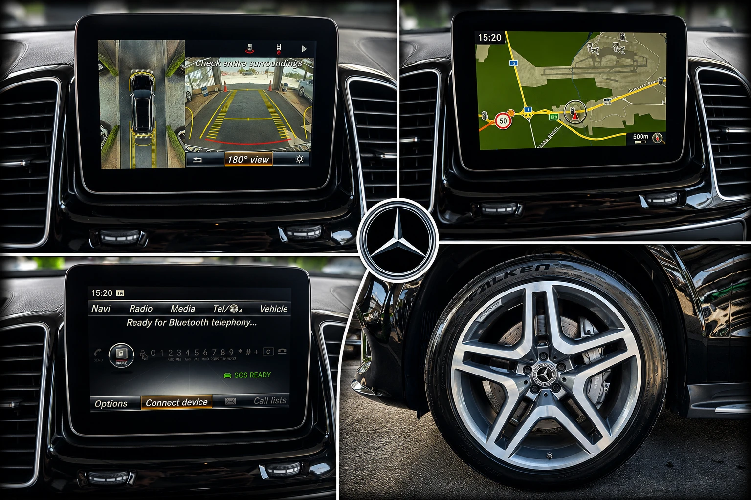 Mercedes-Benz GLS 500 AMG LINE/7МЕСТА/GERMANY/KEYLES/ОБДУХ/HEAD UP/ПАНО/, снимка 14 - Автомобили и джипове - 55846346