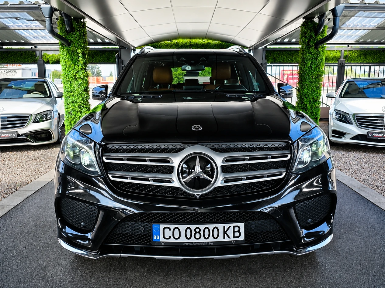 Mercedes-Benz GLS 500 AMG LINE/7МЕСТА/GERMANY/KEYLES/ОБДУХ/HEAD UP/ПАНО/, снимка 2 - Автомобили и джипове - 55846346