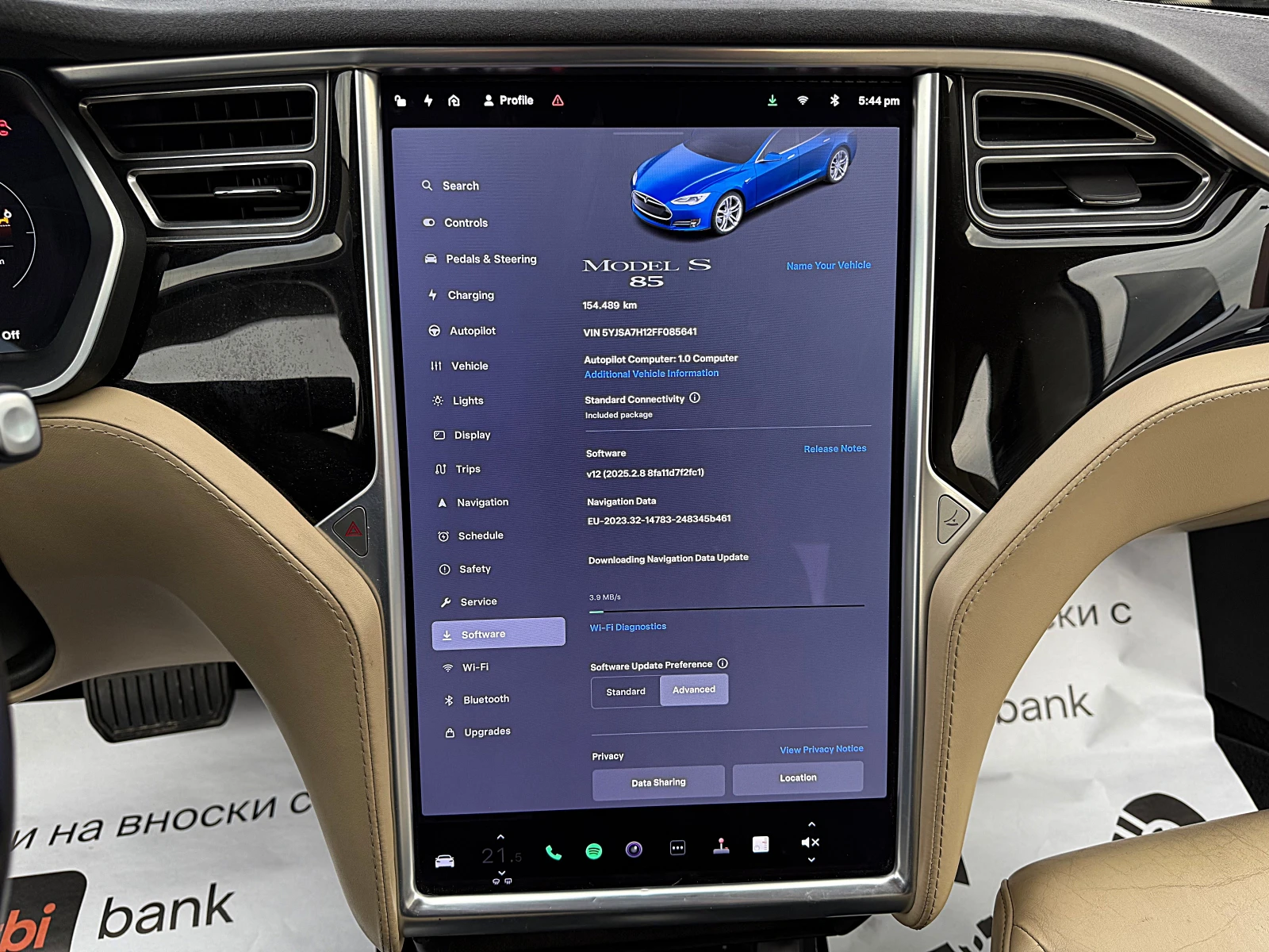 Tesla Model S S85-DISTRONIK-LED-BIXENON-NAVI-БЕЗПЛАТНО ЗАРЕЖДАНЕ, снимка 10 - Автомобили и джипове - 55170238
