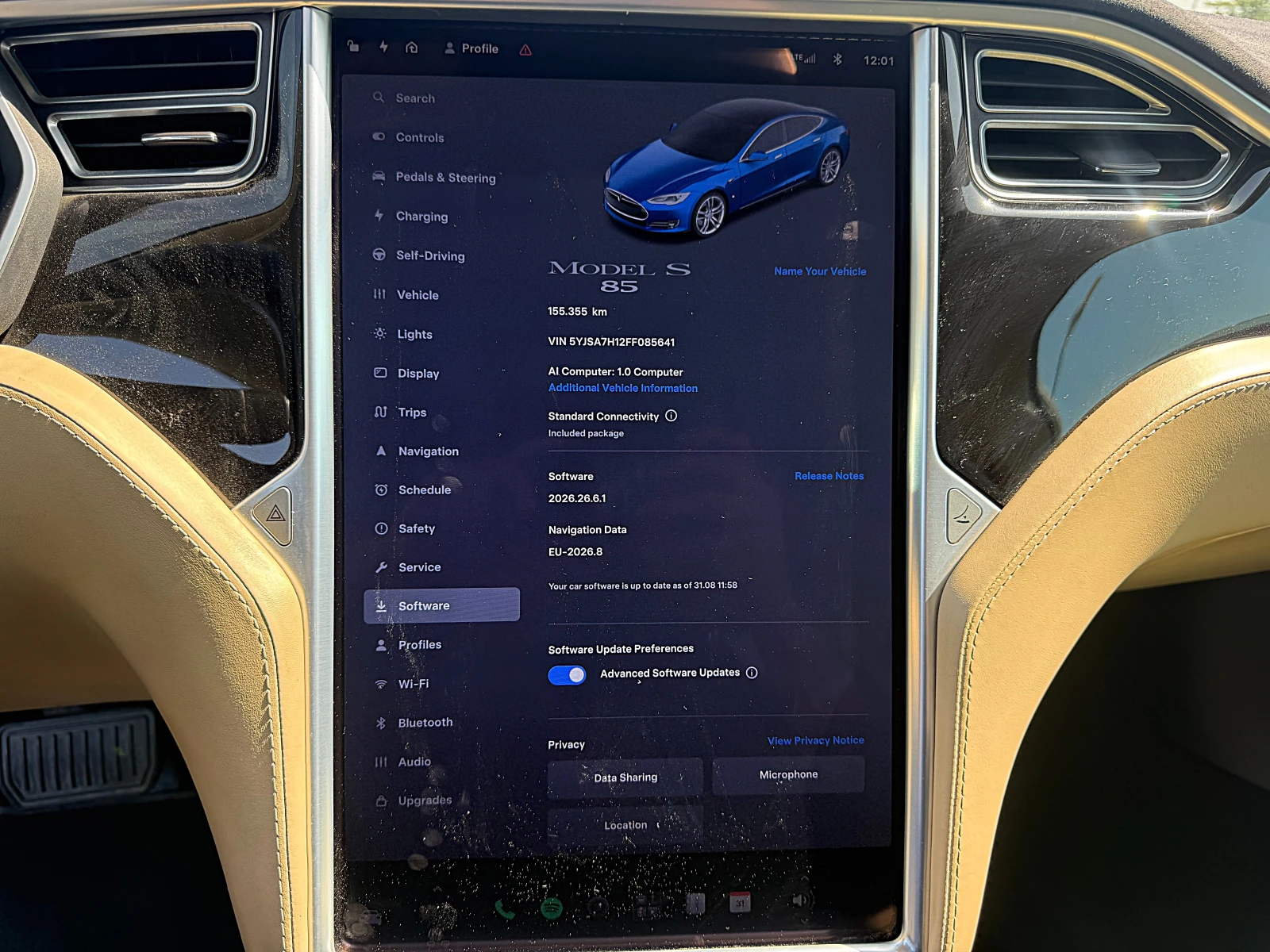 Tesla Model S S85-DISTRONIK-LED-BIXENON-NAVI-БЕЗПЛАТНО ЗАРЕЖДАНЕ, снимка 14 - Автомобили и джипове - 55170238
