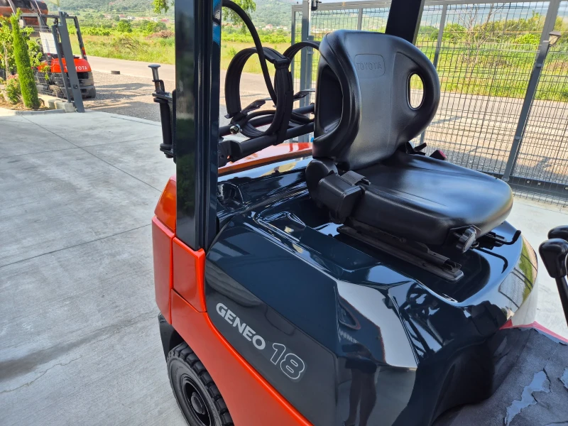 Мотокар Toyota 1.8 тона / ИЗРАВНИТЕЛ / ГАЗ-БЕНЗИН / ПЕРФЕКТЕН !, снимка 12 - Индустриална техника - 49458841