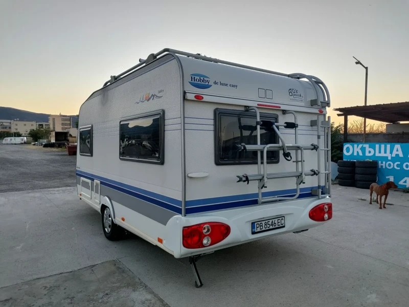 Каравана Hobby De Luxe Easy 450 Солар Бойлер Климатик Мувър, снимка 4 - Каравани и кемпери - 52772685