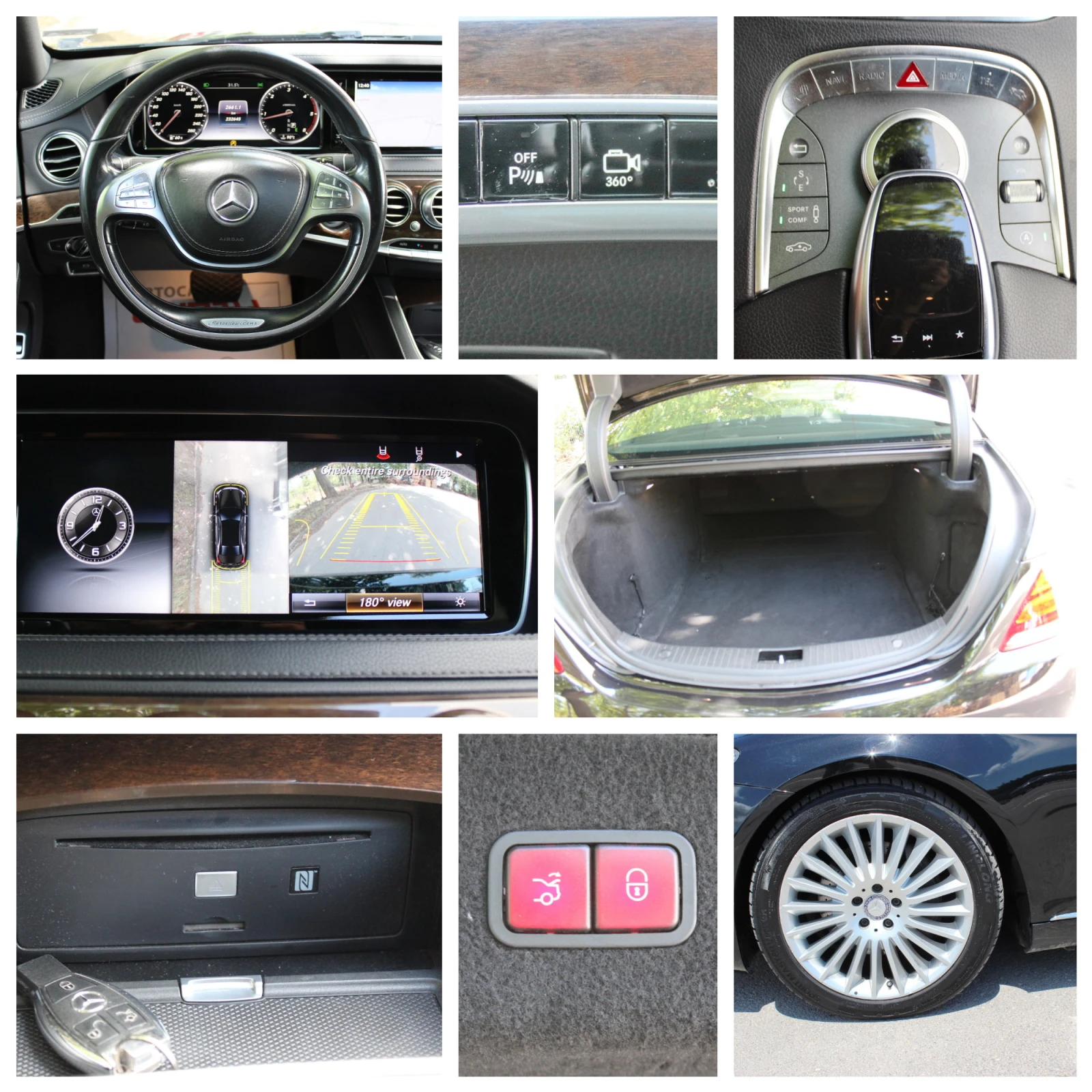 Mercedes-Benz S 350 D 4MATIC  EURO 6B , снимка 15 - Автомобили и джипове - 55129176
