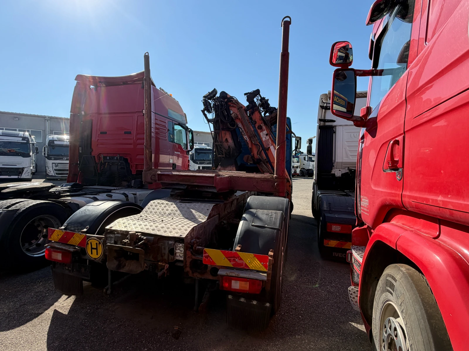 Volvo Fm12 6x2, Кран, Трупчийка, Внос, , , , снимка 8 - Камиони - 56300922