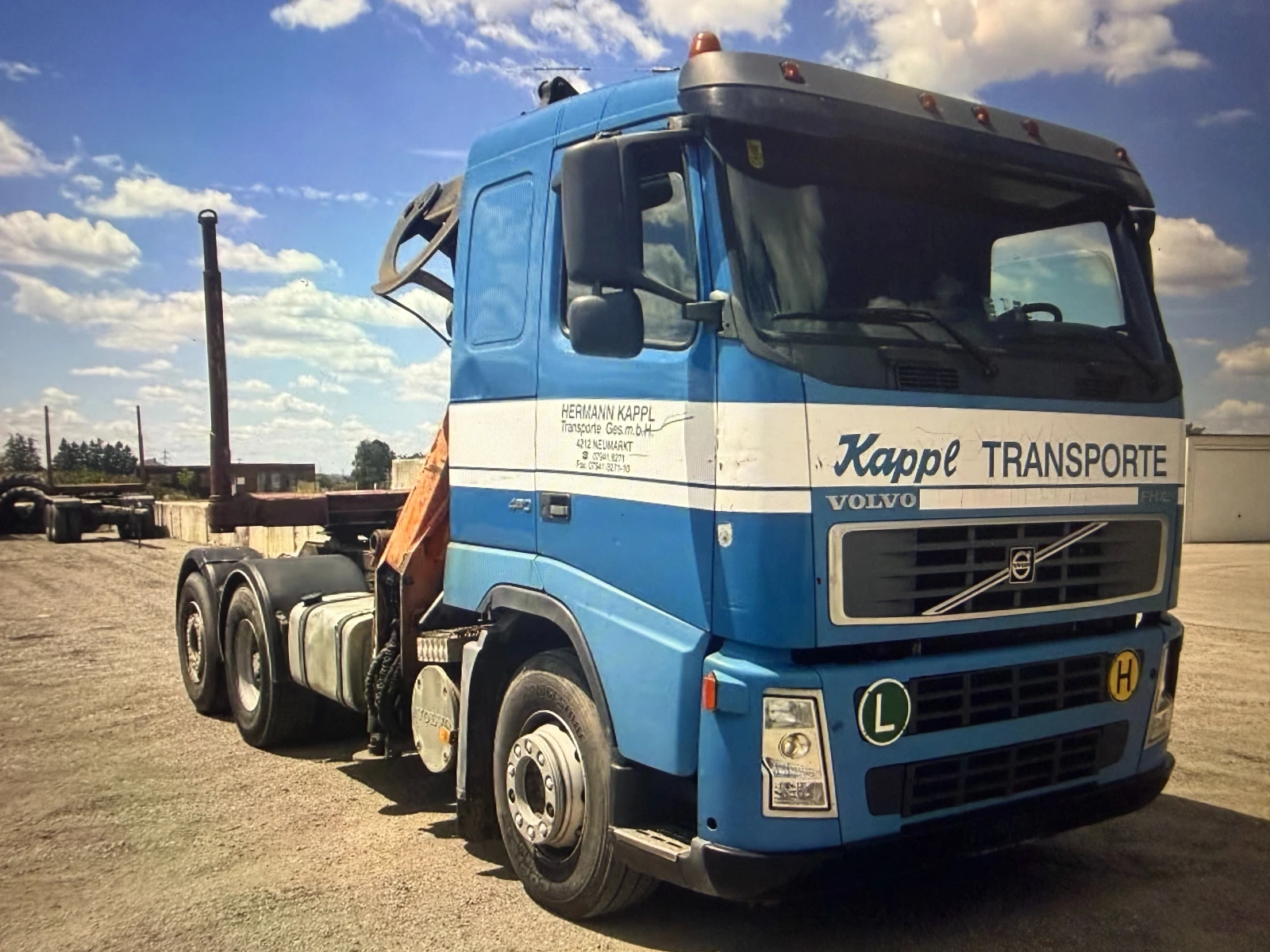 Volvo Fm12 6x2, Кран, Трупчийка, Внос, , , 