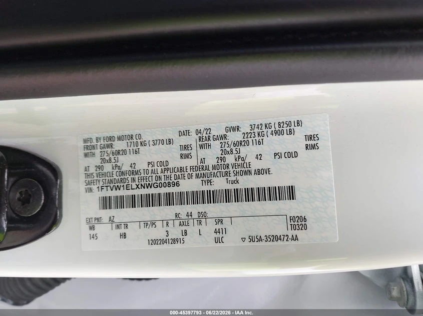 Ford F150 F-150 Lightning Lariat, снимка 9 - Автомобили и джипове - 55288748
