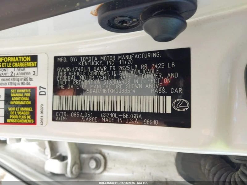 Lexus ES 350 3.5l, снимка 9 - Автомобили и джипове - 53298699