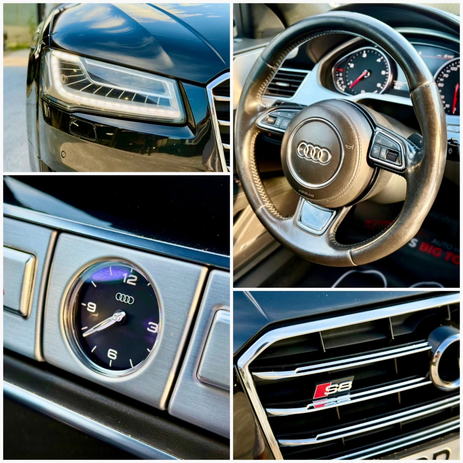 Audi A8 S8* 3.0TDI* Подгрев* Обдухване* Масаж* Distronic* , снимка 11 - Автомобили и джипове - 54955068