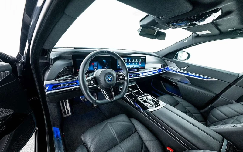 BMW i7 eDrive50/455HP/M-SPORT/PANO/B&W/MEMO/HUD/734g, снимка 8 - Автомобили и джипове - 53283642
