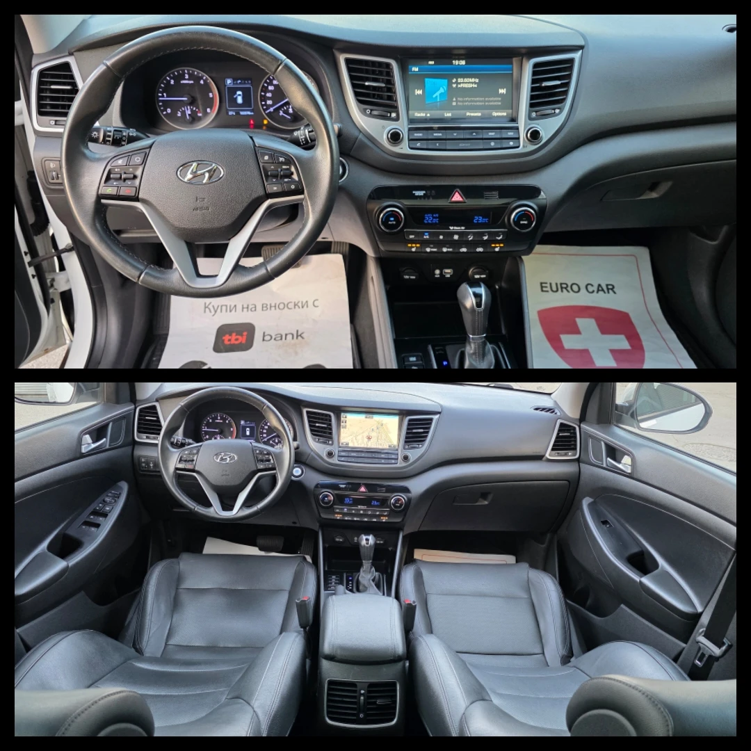 Hyundai Tucson 2.0CRDI* 4WD* AVTOMAT* PREMIUM* KEYLESS* ШВЕЙЦАРИЯ, снимка 11 - Автомобили и джипове - 56191811